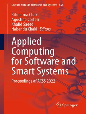 cover image of Applied Computing for Software and Smart Systems